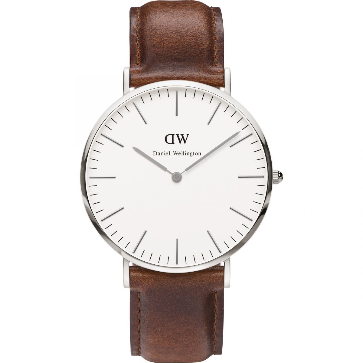 Daniel Wellington White Classic St Mawes 40mm Men's Silver Watch DW00100021 - The Watches Men