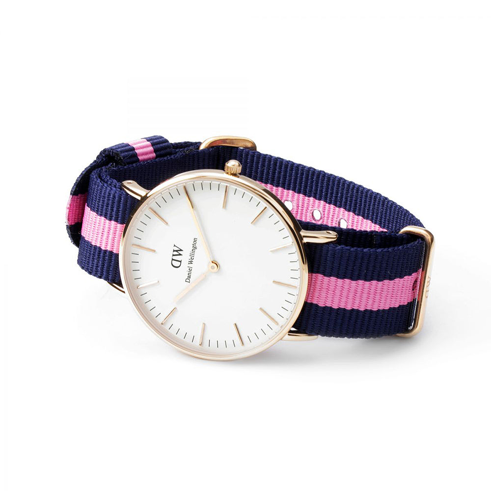 Daniel Wellington Winchester 36mm White Dial Women's Gold Watch - DW00100033