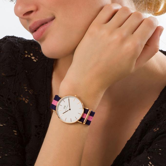 Daniel Wellington Winchester 36mm White Dial Women's Gold Watch - DW00100033