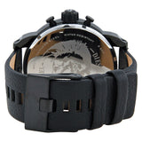 Diesel Bad Ass Chronograph Blue Dial Black Leather Men's Watch #DZ7257 - Watches of Australia #3