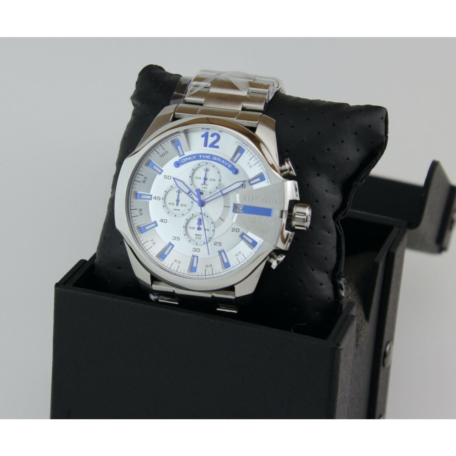Diesel Mega Chief Chrono All Silver Men's Watch DZ4477