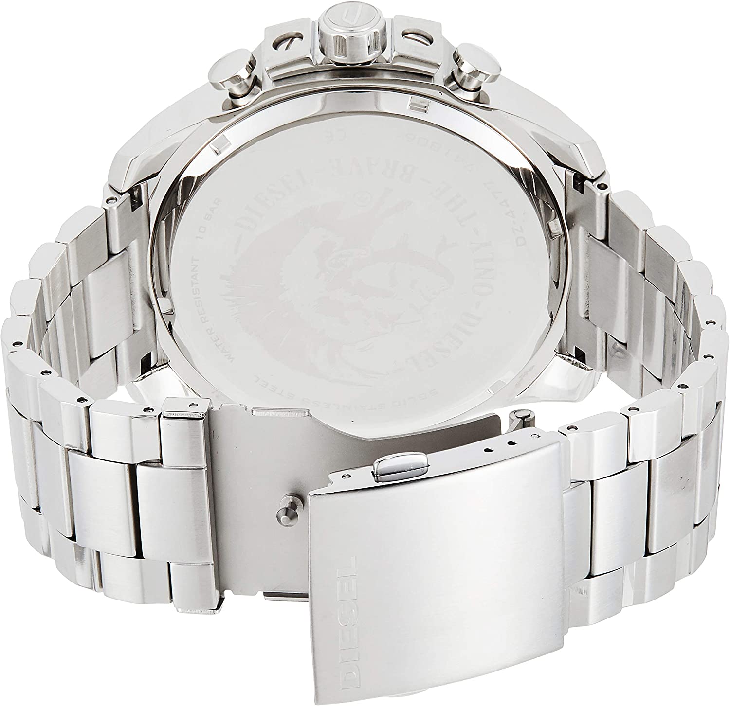 Diesel Mega Chief Chrono All Silver Men's Watch DZ4477