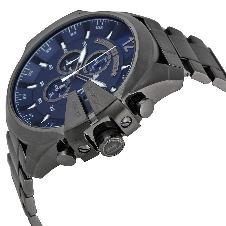 Diesel Mega Chief Chronograph Blue Dial Men's Watch #DZ4329 - The Watches Men & CO #2