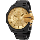 Diesel Mega Chief Chronograph Gold Dial Men's Watch #DZ4485 - Watches of Australia
