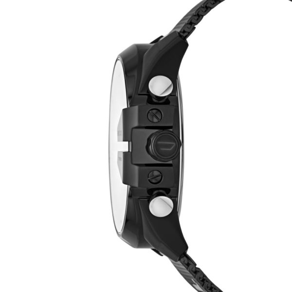 Diesel Mega Chief DZ4514 watch side profile showing case and pushers