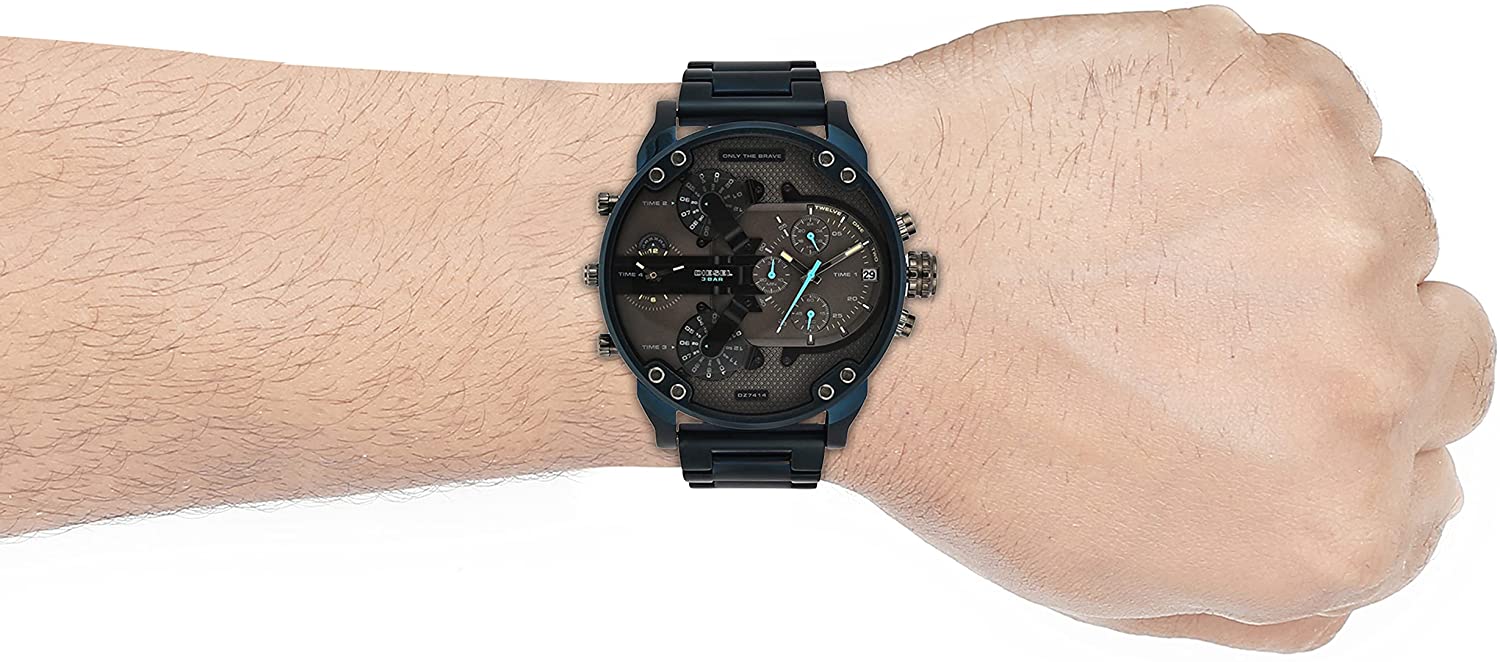 Diesel Mr. Daddy 2.0 Chronograph Quartz Grey Dial Men’s Watch DZ7414 - Watch