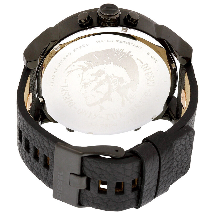 Diesel Mr. Daddy 2.0 Chronograph Black Rose Gold Dial Men's Watch DZ7350