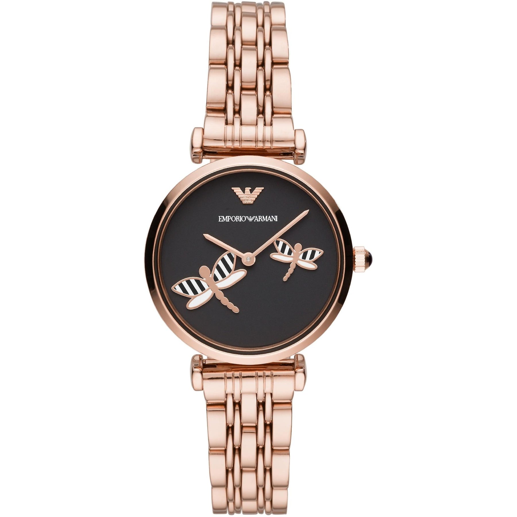 Emporio Armani Gianni T-Bar Rose Gold Women's Watch - AR11206