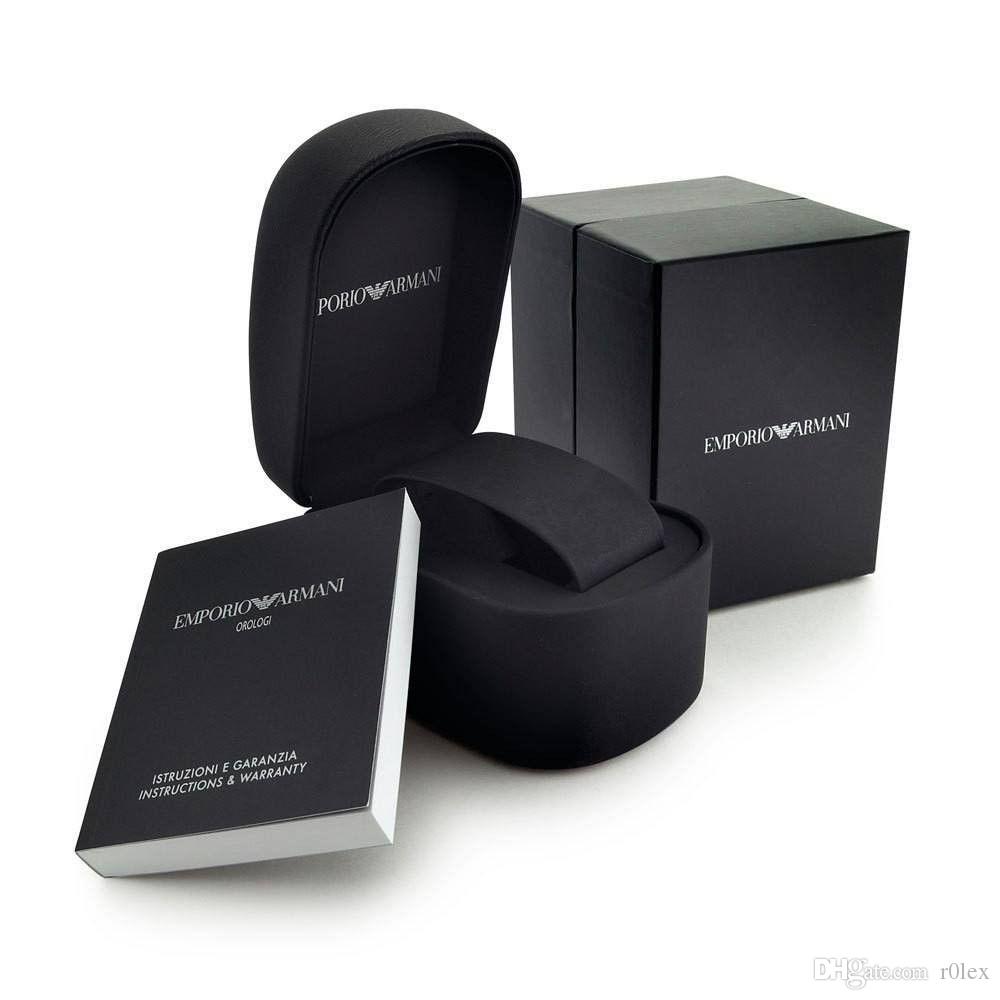Emporio Armani AR11227 watch presentation box with documentation and branded case