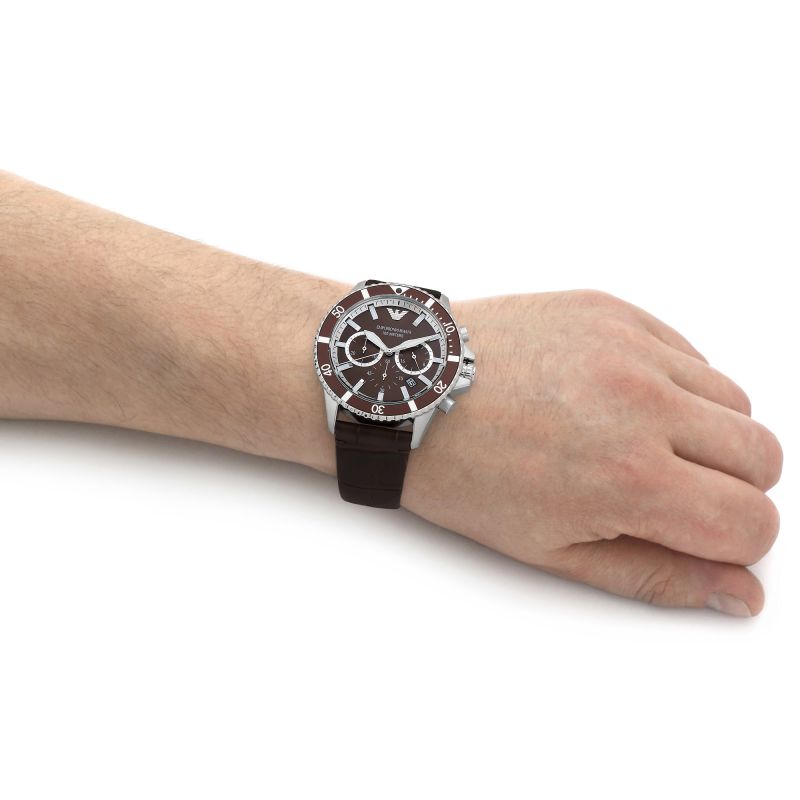 Emporio Armani Chronograph Quartz Brown Dial Men's Watch AR11486