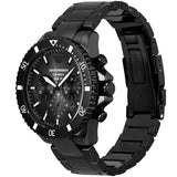 Emporio Armani World Explorer Chronograph All Black Watch - AR70010