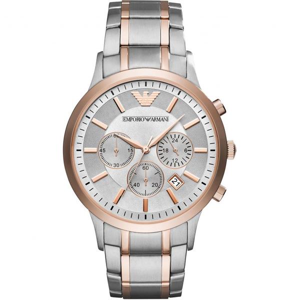 Emporio Armani Chronograph Quartz Grey Dial Men’s Watch AR11077 - Watch