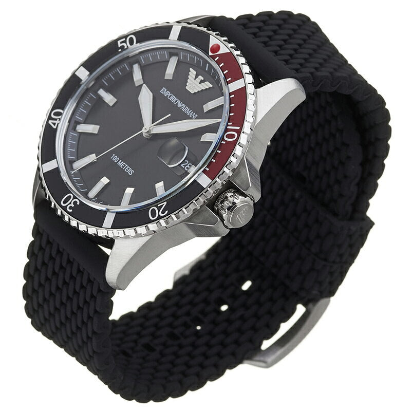 Emporio Armani Diver Black Dial Men's Watch AR11341