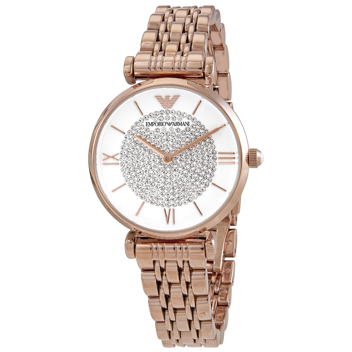 Emporio Armani Glitz Quartz Crystal Pave Dial Women's Watch - AR11244