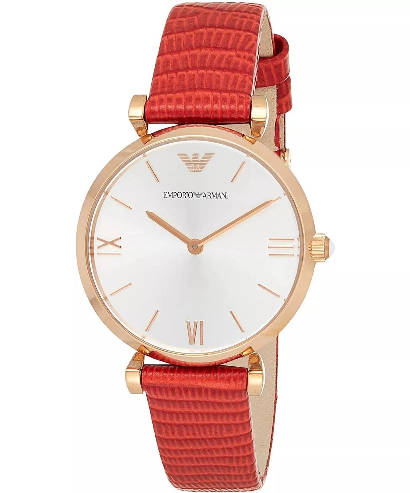 Emporio Armani Gianni T-Bar Rose Gold Women's Watch - AR1876