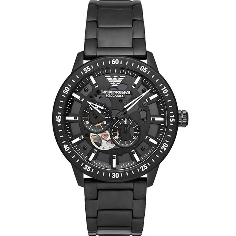 Emporio Armani Mario Automatic Black Men's Watch - AR60054