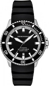 Emporio Armani Men Sea Explorer Textured Straps Analogue Automatic Watch AR60086