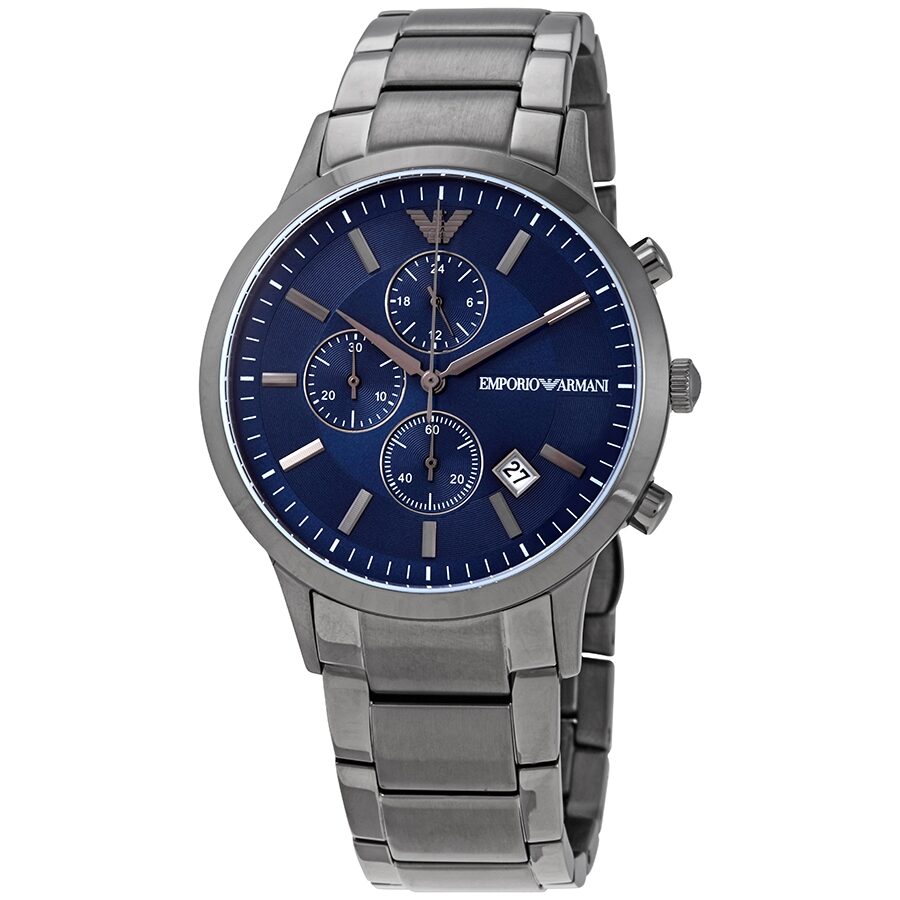 Emporio Armani Renato Chronograph Quartz Blue Dial Men's Watch AR11215