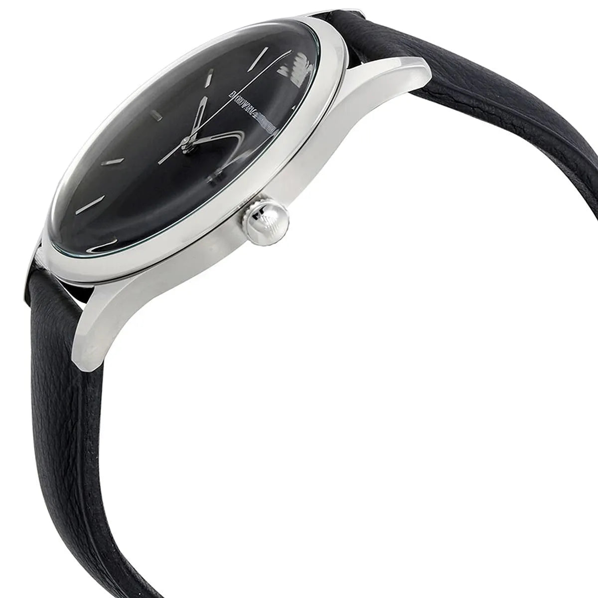 Emporio Armani Lambda Black Genuine Leather Men's Watch - AR11020