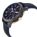 Fossil Grant Chronograph Black and Blue Dial Men's Watch FS5061 - Watches of Australia #2