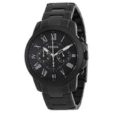 Fossil Grant Chronograph Black Dial Black-plated Men's Watch FS4832 - Watches of Australia