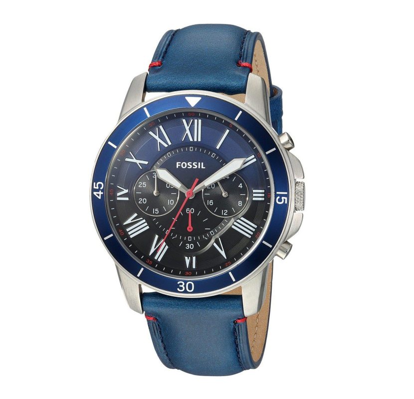 Fossil Men’s Chronograph Quartz Leather Strap Men's Watch FS5373 - The Watches Men & CO