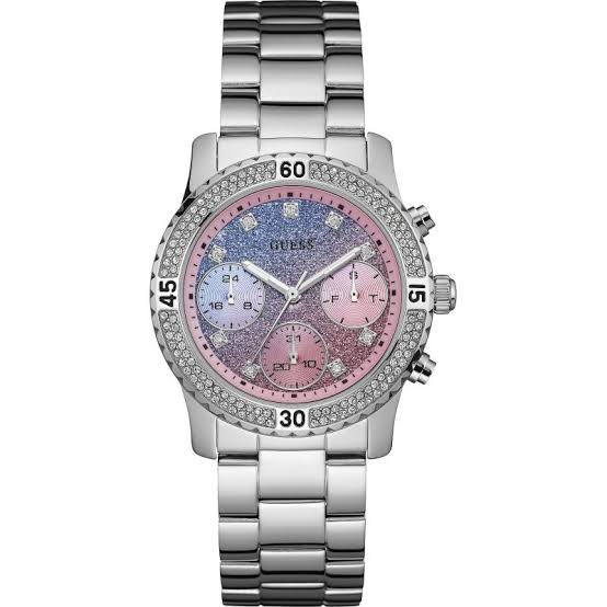 Guess Confetti Silver-Tone Ladies Watch W0774L1 - The Watches Men & CO