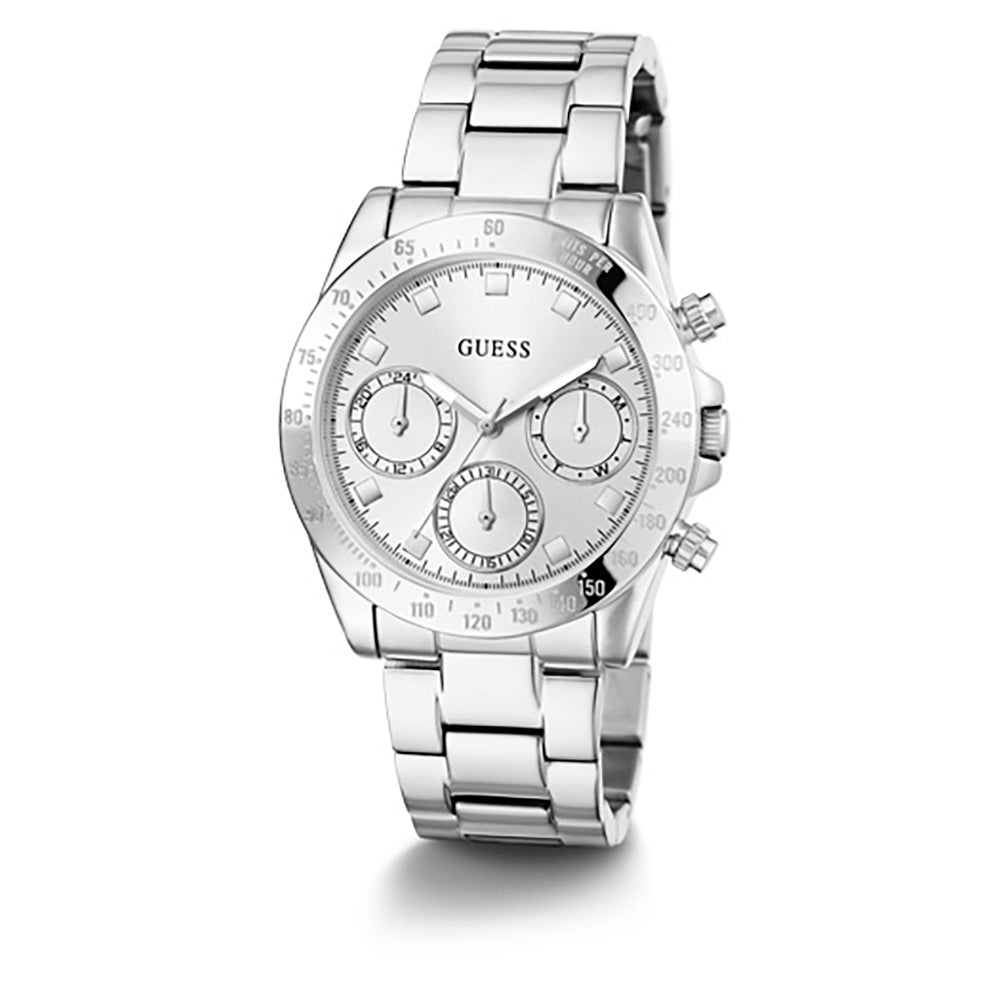 Guess Eclipse Silver Tone Womenβs Watch GW0314L1 - Watch