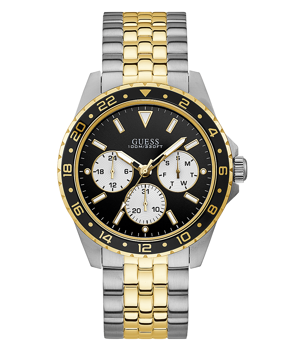Guess Garrett Chronograph Gold Stainless Steel Men's Watch W1107G6 - The Watches Men & CO