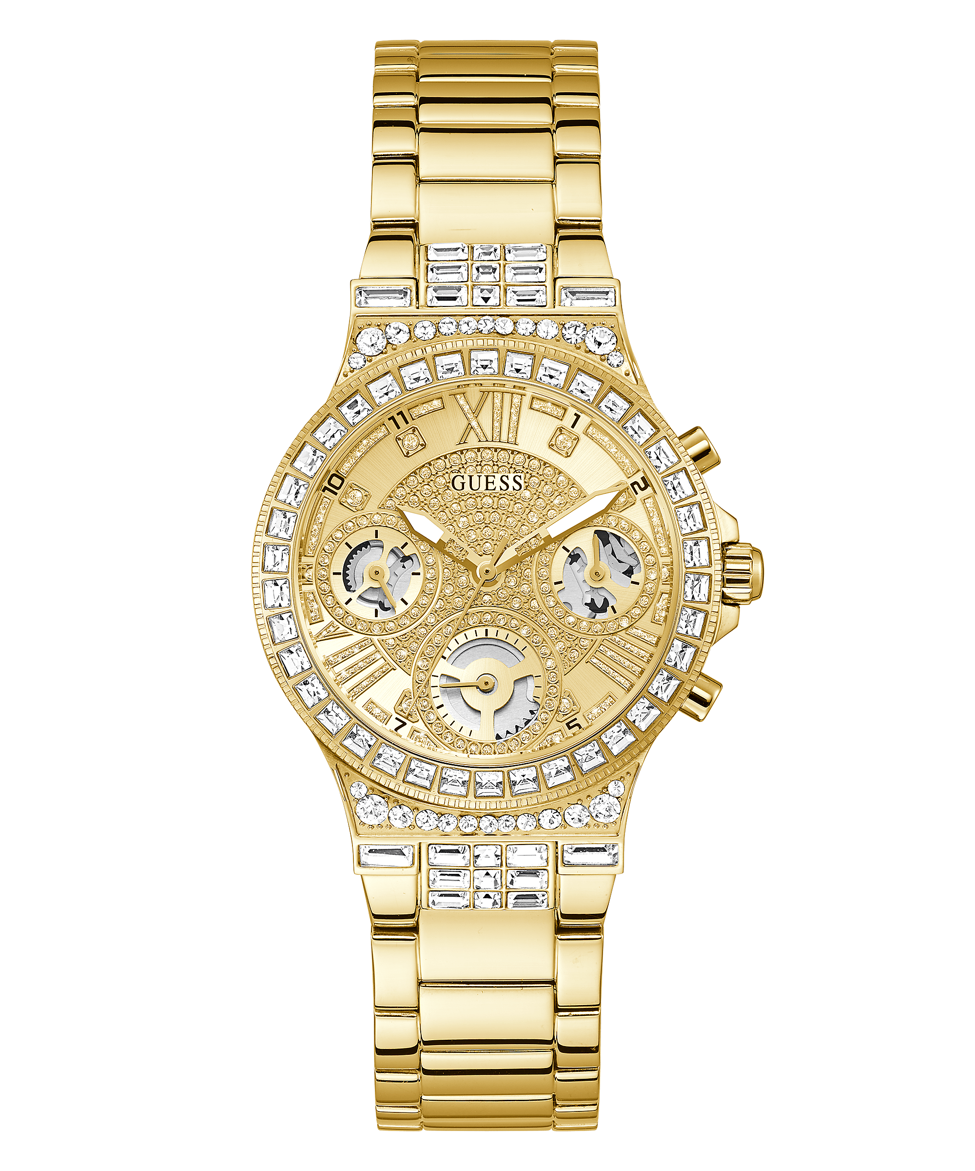 Guess Gold Glitz Dial Womenβs Watch GW0320L2 - Watch