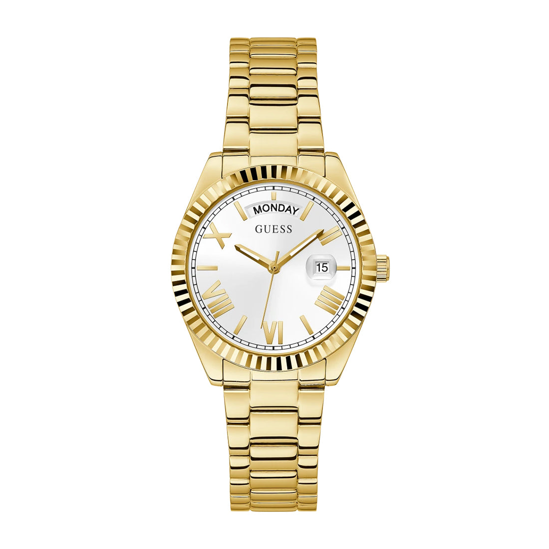 Guess Luna Gold White Dial Womenβs Watch GW0308L2 - Watch