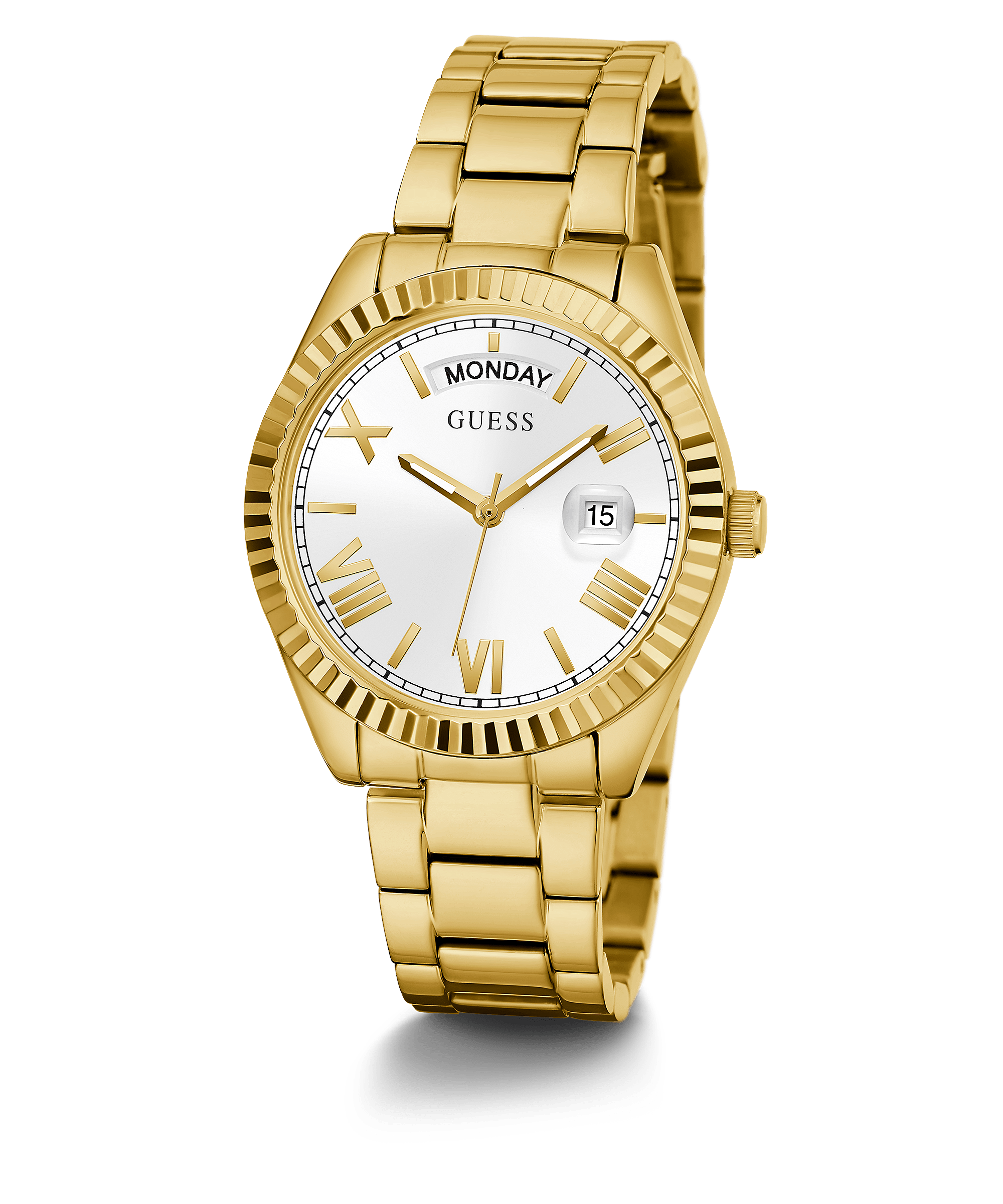 Guess Luna Gold White Dial Womenβs Watch GW0308L2 - Watch