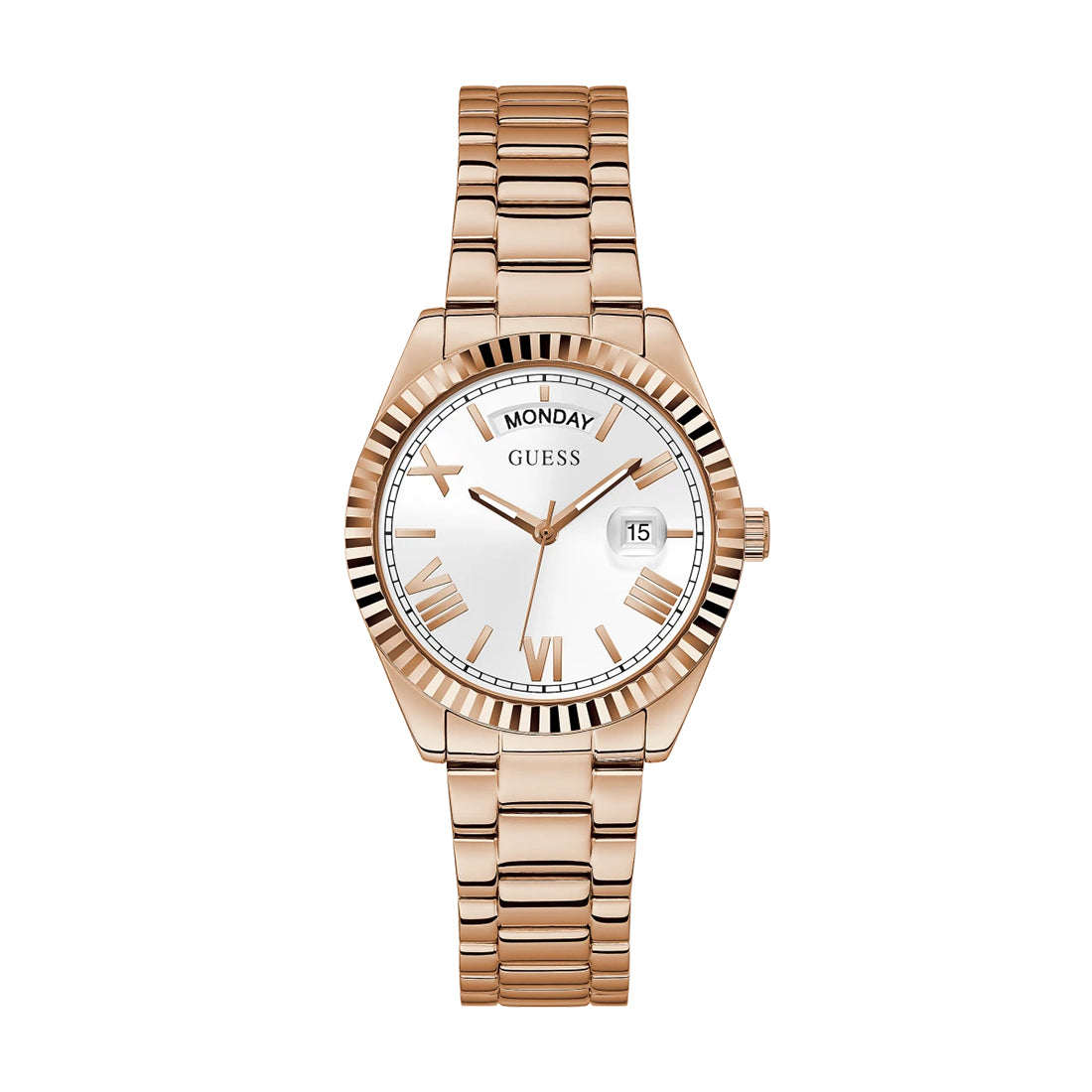 Guess Luna Rose Gold White Dial Womenβs Watch GW0308L3 - Watch