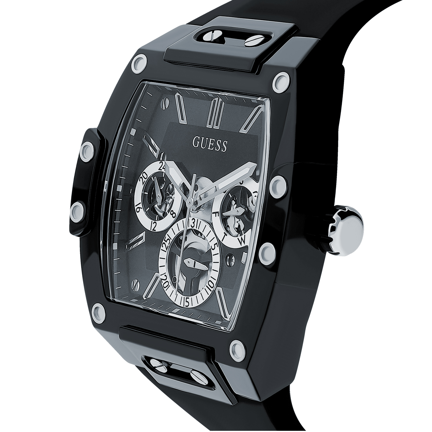 Guess Skeleton Black Dial Menβs Watch GW0203G3 - Watch
