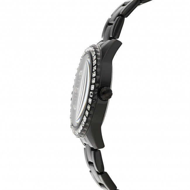 Guess Sparkler Black Stainless Steel Womenβs Watch GW0111L4 - Watch