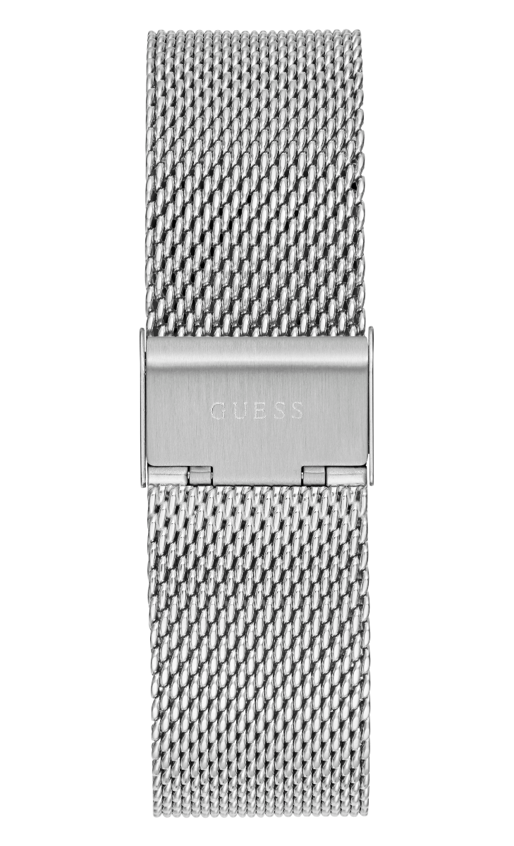 Guess Tailor Silver Tone Mesh Strap Menβs Watch GW0368G1 - Watch