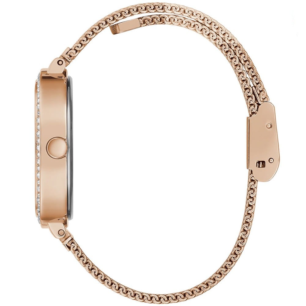 Guess Tapestry Rose Gold Square Womenβs Watch GW0354L3 - Watch
