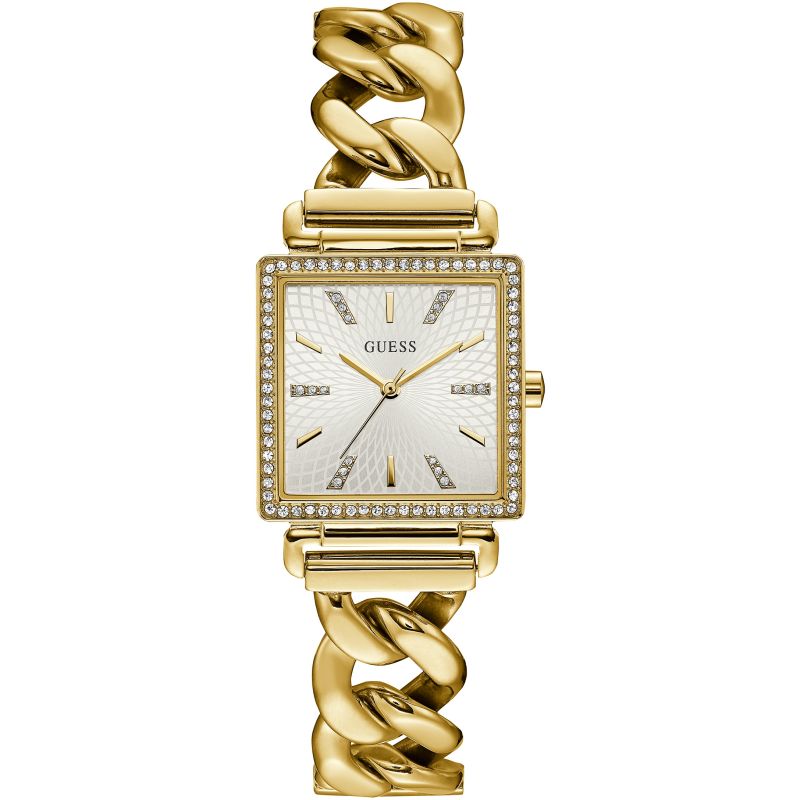 Guess Vanity Gold Square Womenβs Watch W1030L2 - Watch