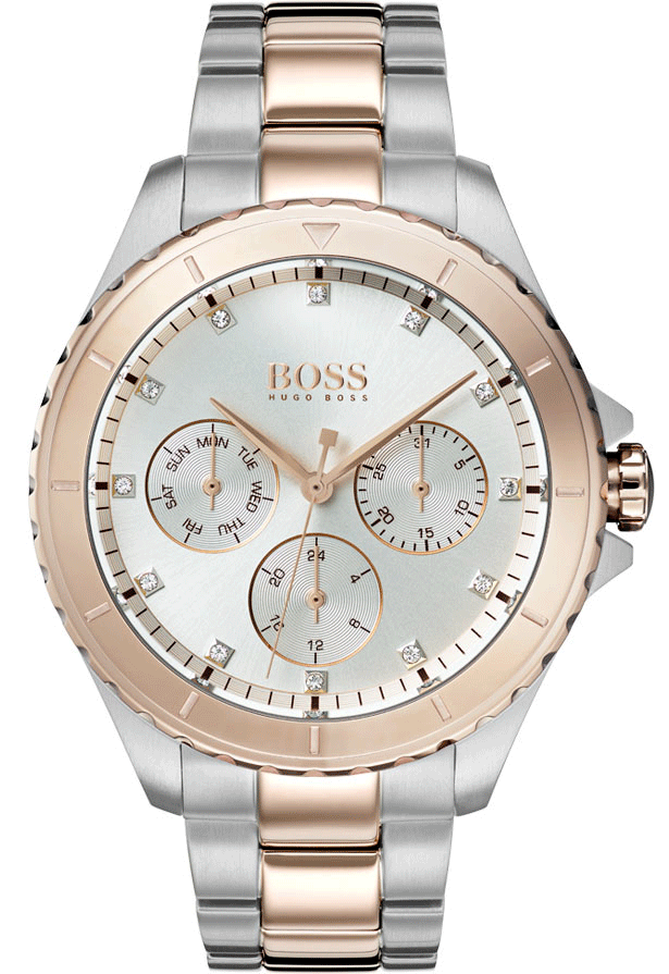 Hugo Boss Classic Silver Two Tone Womenβs Watch 1502446 - Watch