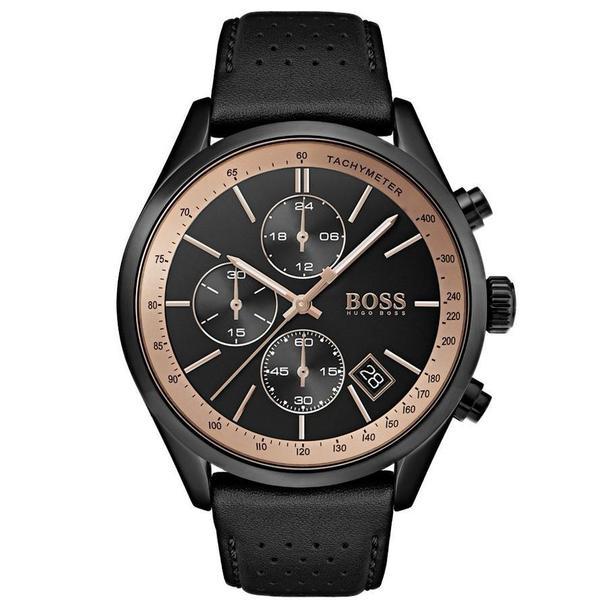 Hugo Boss Grand Prix Chronograph Black Dial Men's Watch 1513550 - The Watches Men & CO