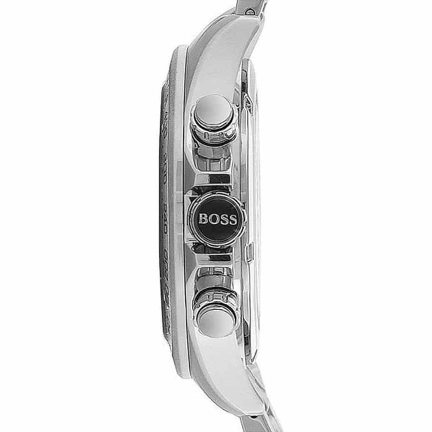 Hugo Boss Ikon Chronograph Blue Dial Silver Steel Strap Men's Watch - 1512963