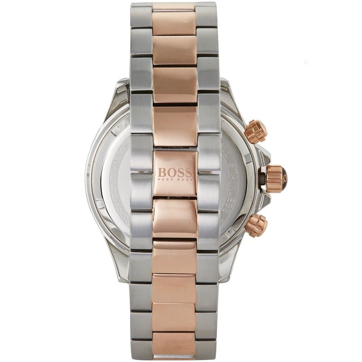 Hugo Boss Ikon Chronograph Grey Dial Two Tone Steel Strap Watch for Men - 1513339