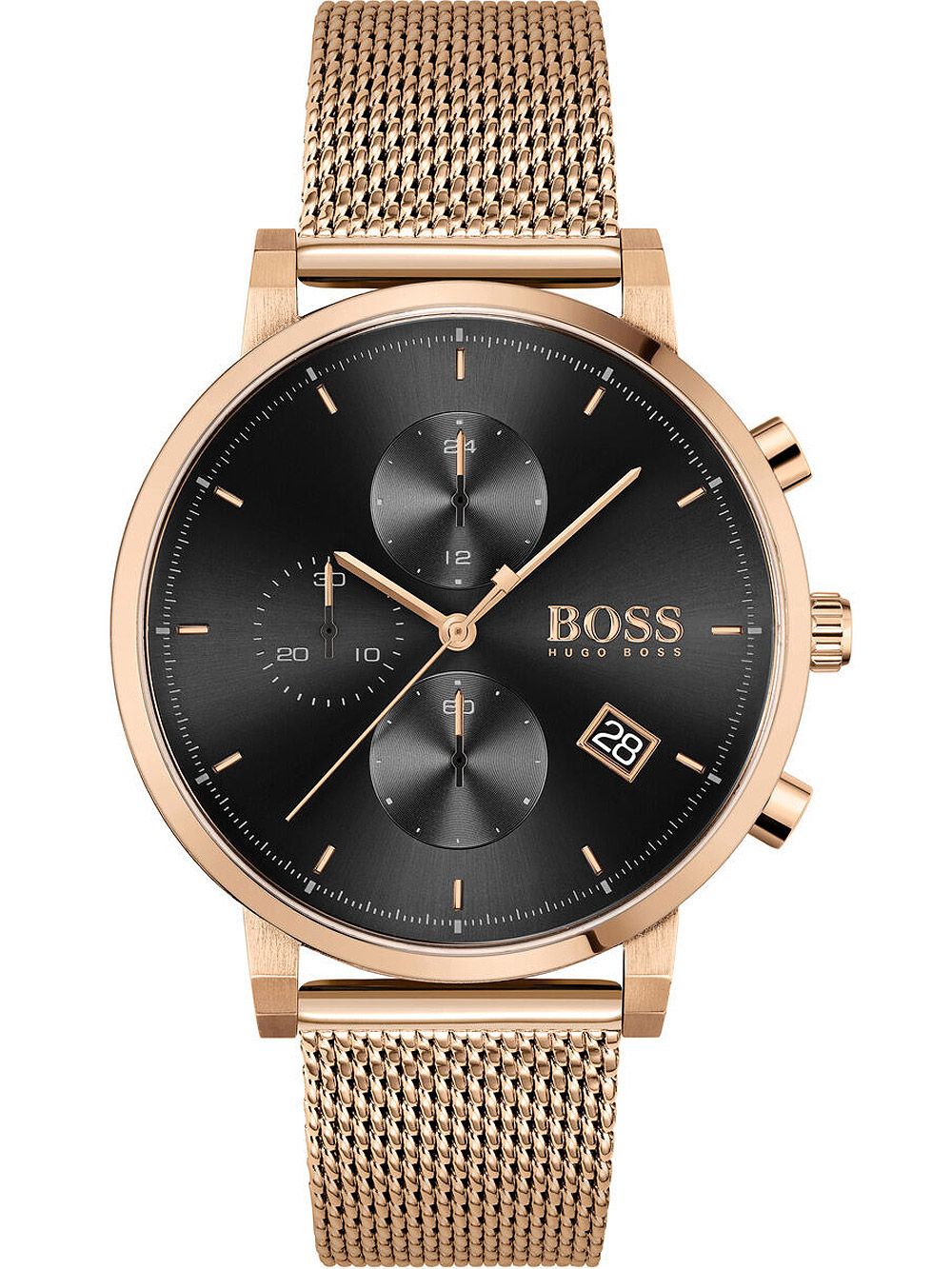 Hugo Boss Integrity Rose Gold Chronograph Men's Watch 1513808 - The Watches Men & CO