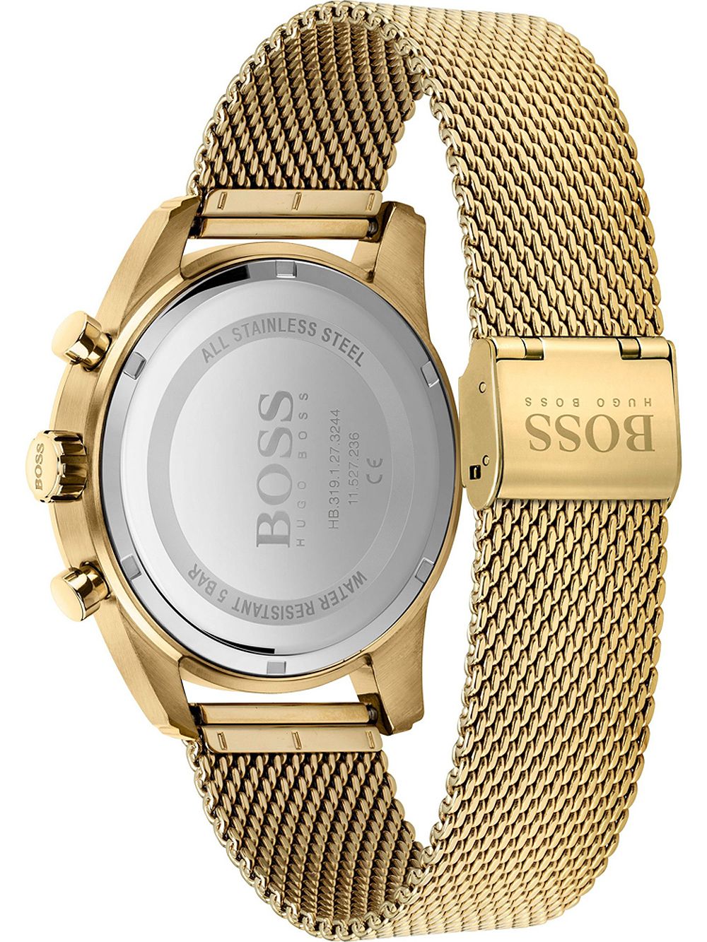 Hugo Boss Skymaster Gold Mesh Men's Watch 1513838