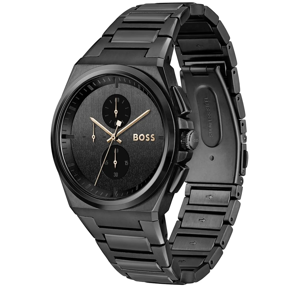 Hugo Boss Steer Chronograph Black Dial Men's Watch - 1514068