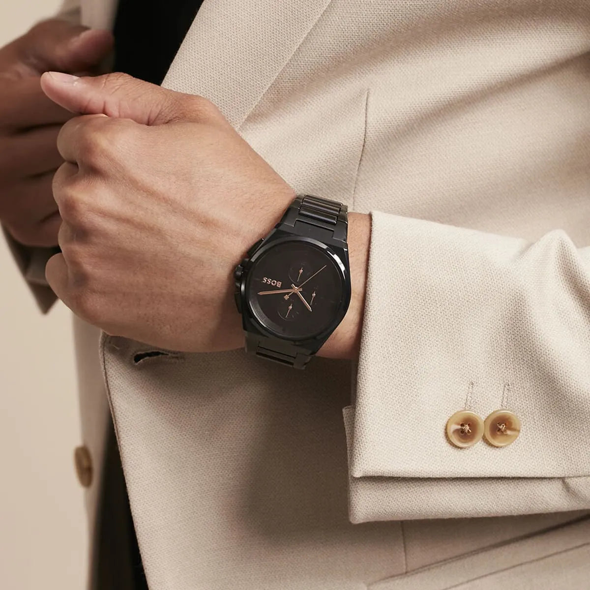 Hugo Boss Steer Chronograph Black Dial Men's Watch - 1514068 1514068 - Image 8