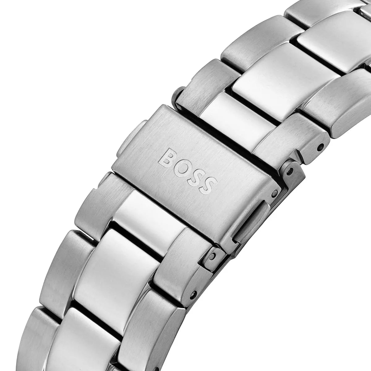 Hugo Boss Troper Chronograph Black Dial Silver Steel Strap Watch For Men - 1514057