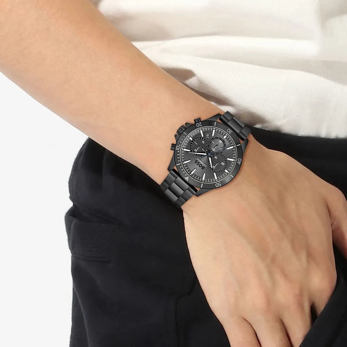 Hugo Boss Troper Chronograph Black Dial Men's Watch - 1514058