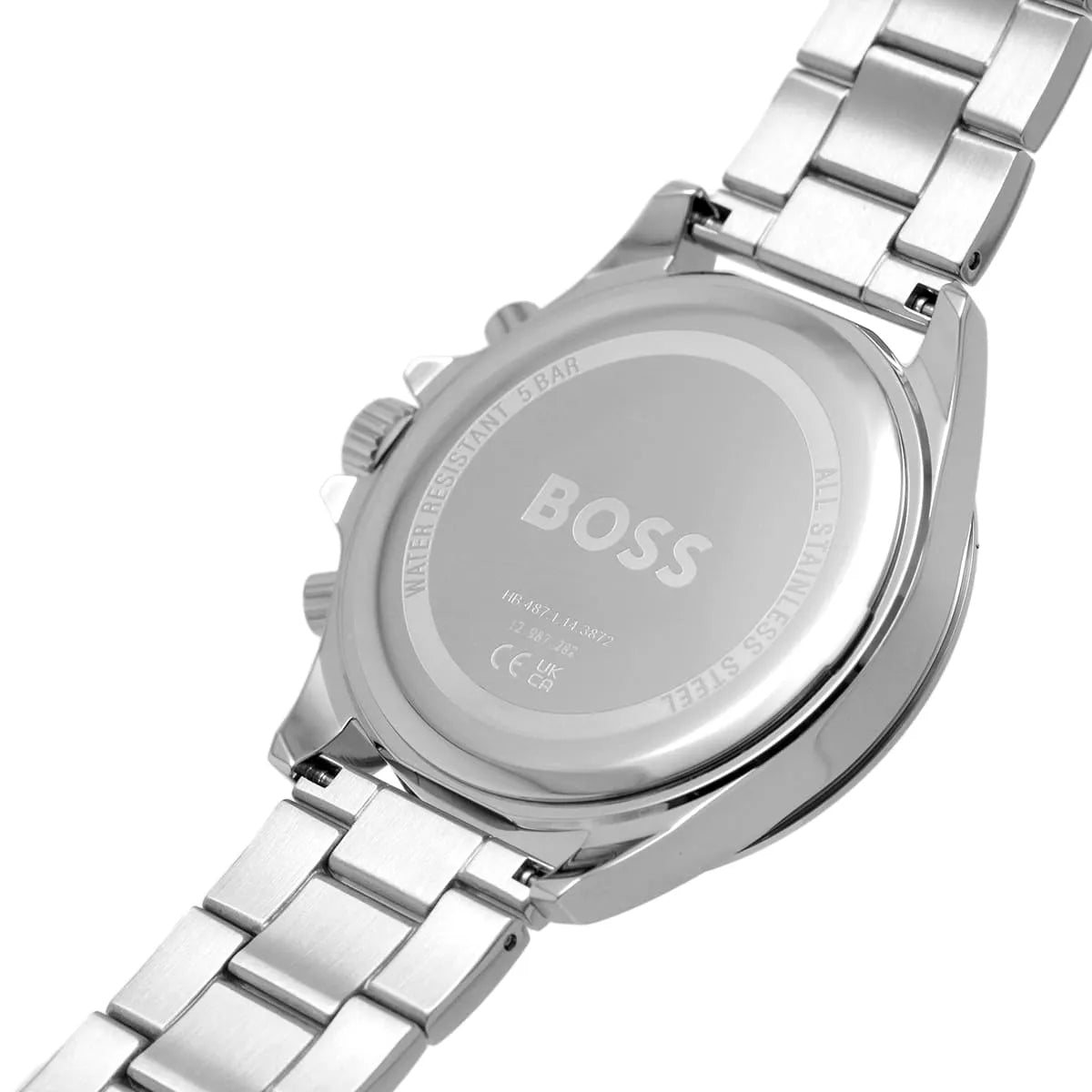 Hugo Boss Troper Chronograph Blue Dial Silver Steel Quartz Men's Watch 1514069