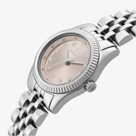 Michael Kors Petite Lexington Pavé Silver Watch MK4843